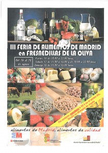 cartel III Feria Alimentos